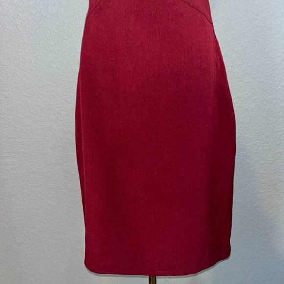 BLACK HALO EVA WINE KEYHOLE RUFFLE SLEEVE SHEATH DRESS NEW/TAGS - MSRP $345 - 8 - Picture 6 of 15